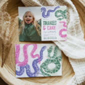 Girly Foto Schlange Geburtstagseinladungen Einladung