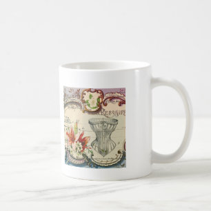 Girly-France-Lilie Pariser Vintages Korsett Kaffeetasse