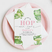 Girly Frog Geburtstagsparty Einladung