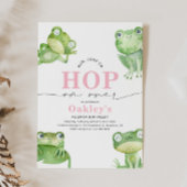 Girly Frog Geburtstagsparty Einladung