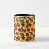 Girly Fruit Hübsch Summer Cherry Muster Tasse (Zentrum)