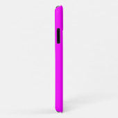 Girly FUCHSIA PINK Solid Color Case-Mate iPhone Hülle (Hinten/Rechts)