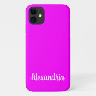 Girly FUCHSIA PINK Solid Color Case-Mate iPhone Hülle