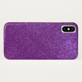 Girly Funkelnd Royal Lila Glitzer Case-Mate iPhone Hülle (Rückseite (Horizontal))