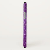 Girly Funkelnd Royal Lila Glitzer Case-Mate iPhone Hülle (Hinten/Rechts)