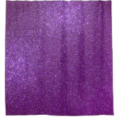 Girly Funkelnd Royal Lila Glitzer Duschvorhang (Vorderseite)