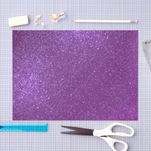Girly Funkelnd Royal Lila Glitzer Seidenpapier (Handwerk)