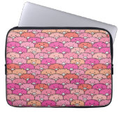 Girly Funny Pig Pattern Laptopschutzhülle (Vorderseite)