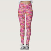 Girly Funny Pig Pattern Leggings (Vorderseite)