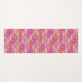 Girly Funny Pig Pattern Yogamatte (Rückseite (Horizontal))