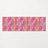 Girly Funny Pig Pattern Yogamatte (Vorderseite (Horizontal))