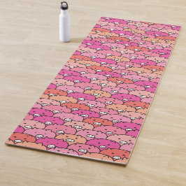Girly Funny Pig Pattern Yogamatte