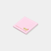Girly Funny Therapie Rosa Eiscreme Post-it Klebezettel (angewinkelt)