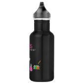 Girly Future Scientist Edelstahlflasche (Rechts)