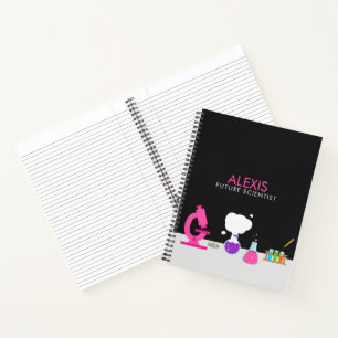 Girly Future Scientist Notizblock