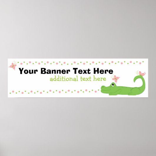 Girly Gator Banner Poster (Vorne)