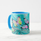 Girly Geschenk! Schmetterlings-Tasse, addieren Tasse (Vorderseite Links)