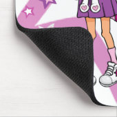 Girly Gift blonde Girl Mouse Pad Mousepad (Ecke)