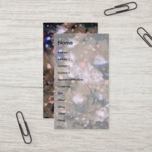 Girly Girl Blume Template! Visitenkarte