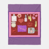 Girly Girl Fleece Blanket (Vorderseite)