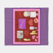 Girly Girl Fleece Blanket (Vorderseite (Horizontal))