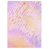 Girly Girl Pink und Gold Klemmbrett (Rückseite)