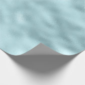 Girly Glam Aqua Blue Geschenkpapier (Ecke)