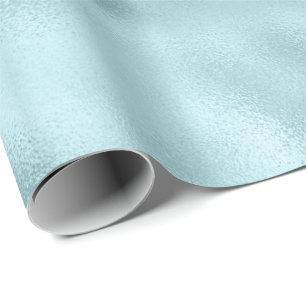 Girly Glam Aqua Blue Geschenkpapier