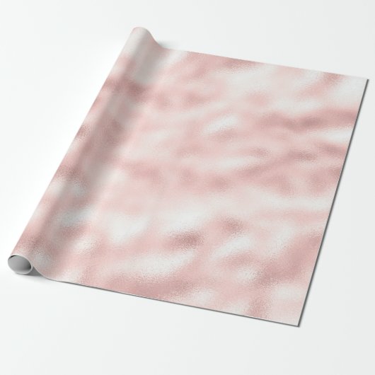 Girly Glam Blush Pink Geschenkpapier (Ungerollt)