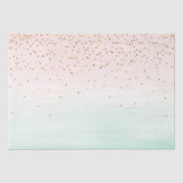 Girly Glam Blush Pink Mint Gold Sparkle Confetti Seidenpapier