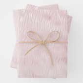Girly Glam Blush Pink Zebra Print Geschenkpapier Set (Beispiel)