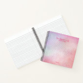 Girly Glam BUCKET LIST Pink Glitzer Custom Notizblock (Innenseite)