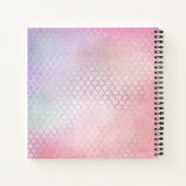 Girly Glam BUCKET LIST Pink Glitzer Custom Notizblock (Rückseite)