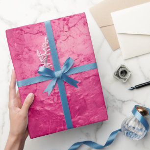 Girly Glam Chic Pink Geburtstag Geschenkpapier