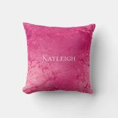 Girly Glam Chic Pink Geburtstag Kissen (Vorderseite)