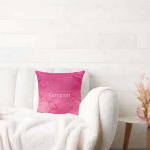 Girly Glam Chic Rosa Geburtstag Kissen