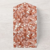 Girly Glam Chic Rose All In One Einladung (Außenbereich)