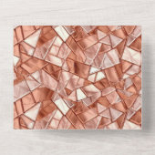 Girly Glam Chic Rose All In One Einladung (Rückseite)