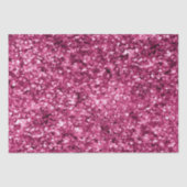 Girly Glam Fuchsia Pink Glitzer Seidenpapier (Vorderseite)