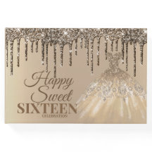 Girly Glam Glitzer Tropfens Spark Sweet 16 Geburts
