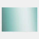 Girly Glam Gold Confetti Mint Ombre Geschenkpapier Set (Vorderseite 2)