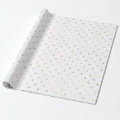 Girly Glam Gold Dots Geschenkpapier (Ungerollt)