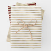 Girly Glam Gold Glitz Geschenkpapier Set (Beispiel)