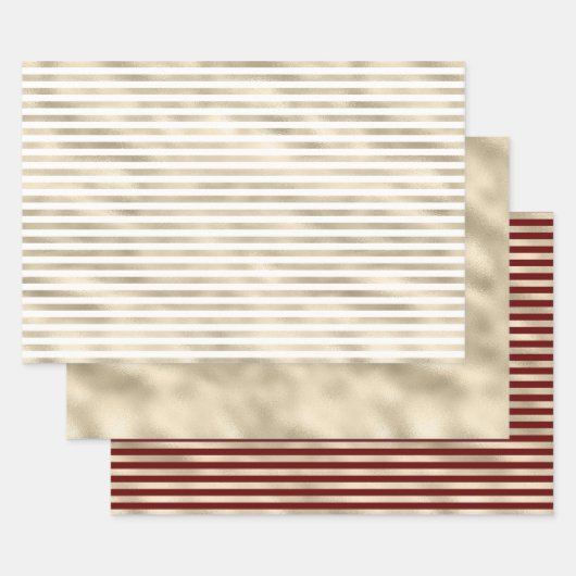 Girly Glam Gold Glitz Geschenkpapier Set (Set)