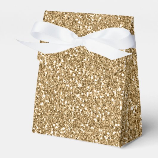 Girly Glam Gold Glitzy Glitzer Geschenkschachtel (Vorderseite)