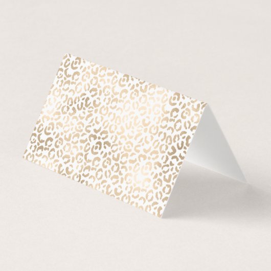 Girly Glam Gold Leopard Print Glitzer Sparkone (Rückseite)