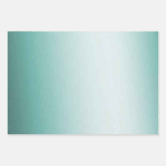 Girly Glam Gold Mini Confetti Mint Ombre Geschenkpapier Set (Vorderseite 2)