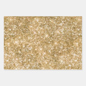 Girly Glam Gold Pink Leopard Geschenkpapier Set (Vorderseite 2)