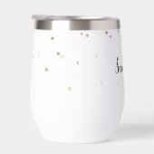 Girly Glam Gold Sparkle Confetti Personalisiert (Rechts)