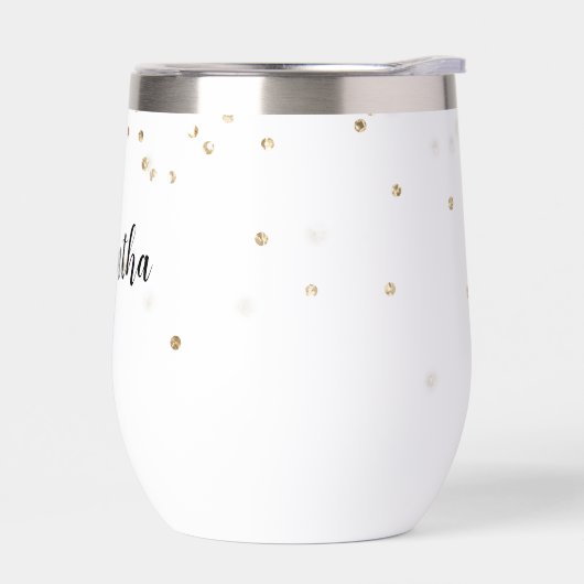 Girly Glam Gold Sparkle Confetti Personalisiert (Links)